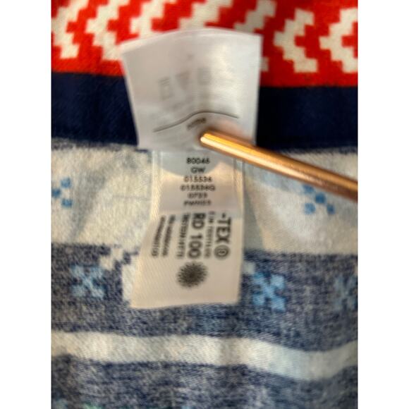 New! Hanna Andersson Flannel Pajama Set Nordic Fair Isle Sz L/XL Adult Unisex - Picture 6 of 9